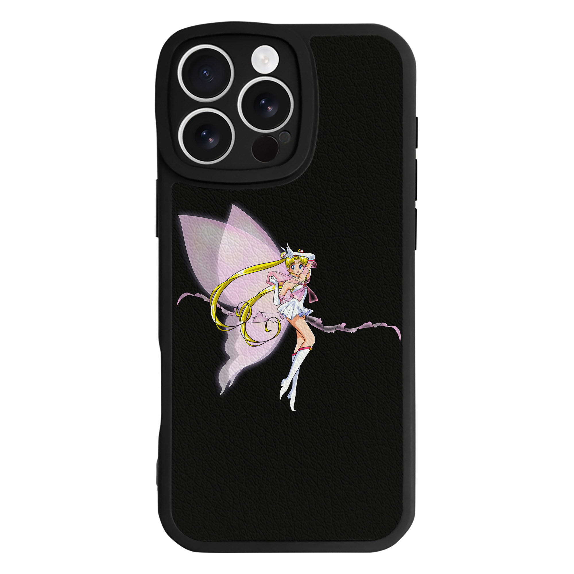 （画像用） 美少女戦士セーラームーン 月野 うさぎ つきの うさぎ Sailor Moon Tsukino Usagi 【iPhone 16シリーズ対応】シリコンスマホケース（レザー調） 材質：シリコン